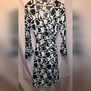 J.T.B. Black & White Dress Womens Size Large (Janni #22)